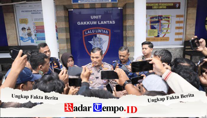 Polres Kediri Kota Tetapkan Sopir Bus Sebagai Tersangka Penyebab Laka Beruntun