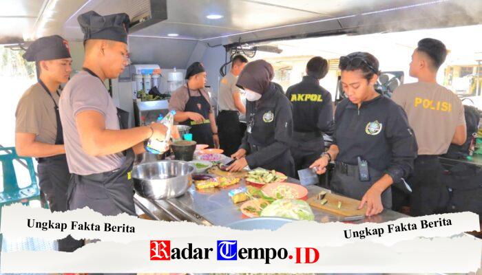 Hari ke-6 Latsitardanus 2026, Taruna Akpol Masak di Dapur Lapangan untuk Ratusan Warga Aceh Tamiang