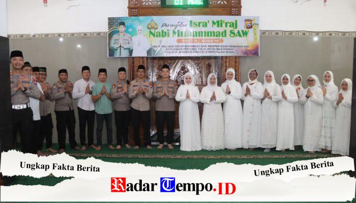 Polres Nganjuk Peringati Isra Mi’raj 1447 H, Perkuat Iman Personel untuk Aksi Kemanusiaan