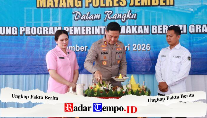 Kapolres Jember Resmikan “SPPG” di Mayang Dukung Program “MBG”