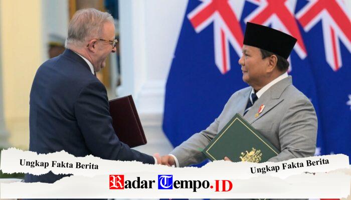 Perkuat Kemitraan Strategis Indonesia-Australia, Presiden Prabowo dan PM Albanese Tandatangani Traktat Keamanan Bersama