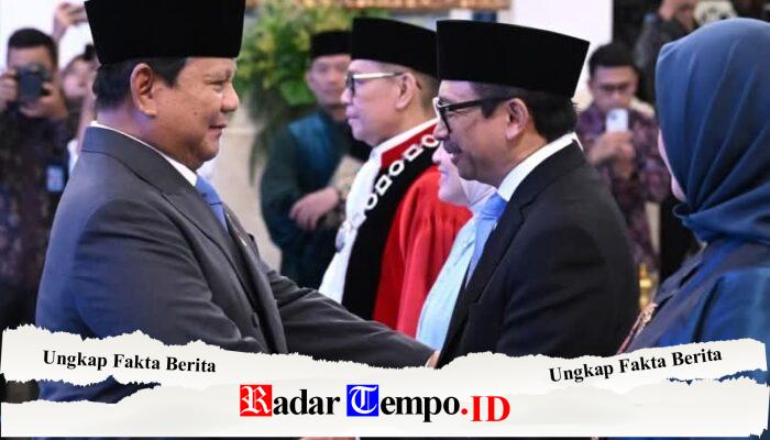 Presiden Prabowo Lantik Juda Agung sebagai Wakil Menteri Keuangan