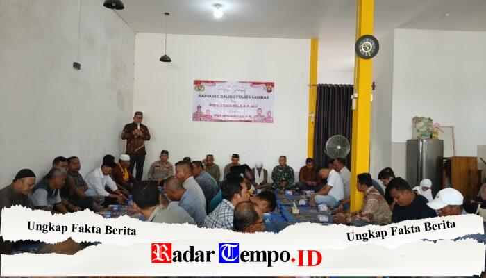 Anggota Koramil 07/Teluk Keramat Hadiri Pisah Sambut Kapolsek Galing