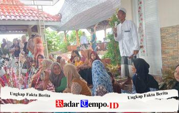 Rutinan Ke-21 Khotmil Qur’an dan Doa Bersama di Dusun Banjarsari, Kiai Hasan Mathori Tegaskan Pentingnya Takir Blontang dalam Ruwah Dusun