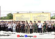 Pasi Ops Kodim 1208/Sambas Ikuti Apel Gelar Pasukan Operasi Keselamatan Kapuas 2026 di Polres Sambas