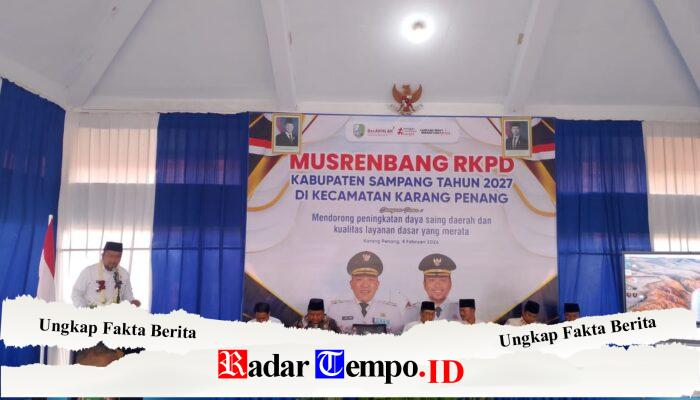 Musrenbang RKPD 2027 di Karang Penang, Wakil Bupati Sampang Tekankan Semangat Gotong Royong