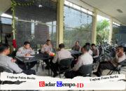 Perkuat Kamtibmas, Kasat Samapta Polres Pulang Pisau Pimpin Rapat Anev Bulanan