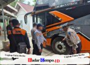 Satlantas dan Dishub Pulang Pisau Bersinergi Awasi Keselamatan Bus AKAP