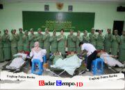 Persit Kodim 1009/Tanah Laut Gelar Baksos Donor Darah Sambut HUT Persit Kartika Chandra Kirana Ke-80