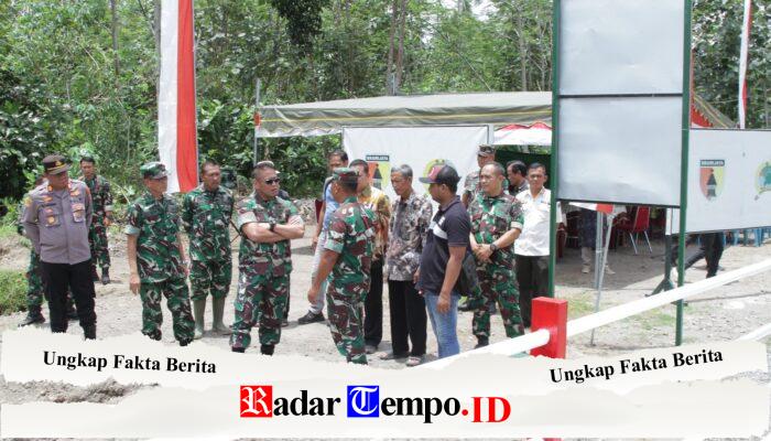 Monitoring Dan Evaluasi Aster Kasdam V/Brawijaya, Tinjau Jembatan Perintis Garuda Di Wilayah Kodim 0808/Blitar