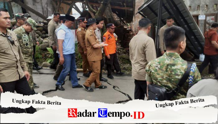 Gubenur dan Bupati, Wapres Gibran Pantau Titik Bencana Tanah Bergerak Tegal