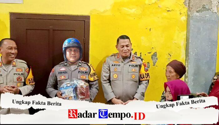 Kapolres Bondowoso Gandeng Mas Bhabin Berbagi di Panti Jompo