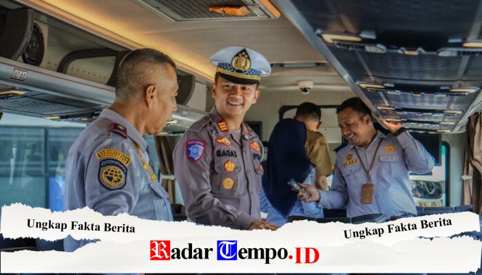 Operasi Keselamatan Semeru 2026, Polres Jember Ramp Check dan Periksa Kesehatan Awak Bus