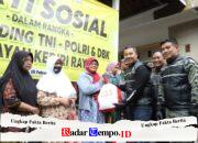 Social Riding TNI–Polri dan DBK Kediri Raya Diisi Bakti Sosial di Ringinrejo