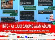 “Hidup APH”, Undangan Terbuka T1000 Desa Ngoran “Judi Sabung Ayam Berjalan Lancar Bebas Hambatan”