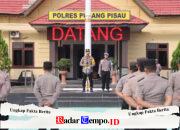 Kapolres Pulang Pisau Ingatkan Personel Soal Sikap Realistis dan Kepedulian Lingkungan