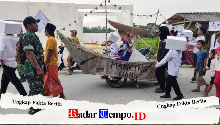 Pengamanan Babinsa Patarongan Amankan Pawai Siswa Madrasah Rofiut Darojak