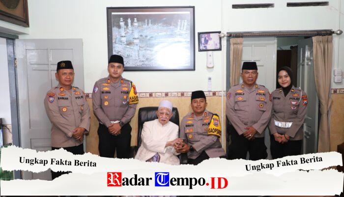 Kapolres Kediri Sowan ke Pimpinan Tertinggi Ponpes Lirboyo Jelang Ramadhan 1447 H