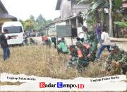 Kodim 1002/HST Bersama Pemdes Rantau Keminting Gelar Gerakan Indonesia Asri