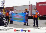 Wujudkan Transportasi Aman, KAI Daop 8 Surabaya Bersama Dishub Kota Surabaya Gelar Edukasi Perlintasan Sebidang