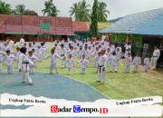 UKT Karatedo di Tabalong Berlangsung Sukses, Babinsa Barabai Turut Menjadi Tim Penguji