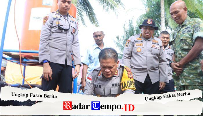 Mahasiswa STIK Angkatan 83 Bangun Sumur Bor untuk Warga Aceh Utara, Kapolres: Wujud Nyata Kepedulian Polri