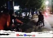 Tim Resmob Polres Sampang Bubarkan Balap Liar di Jalan Samsul Arifin, Dua Motor Diamankan