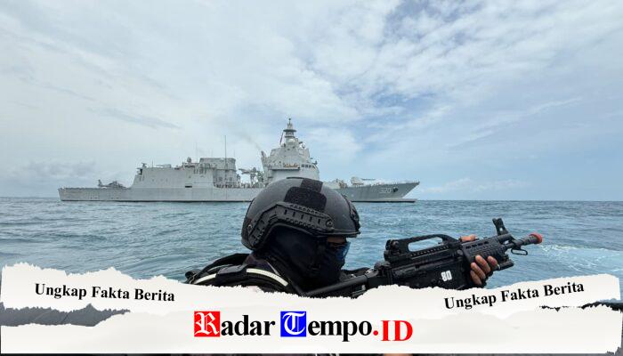 TNI AL GELAR LATIHAN ANTI AKSES DAN ANTI AMFIBI, SEKALIGUS PAMERKAN TANGKAPAN TIMAH DAN LOGAM TANAH JARANG SENILAI RP 173,6 MILYAR