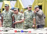 Wapang TNI Jenderal Tandyo Tinjau Markas Yon TP 886/PJ