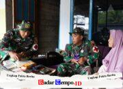 Door to Door. Satgas TMMD Ke 127 Kodim 0808/Blitar Beri Layanan Kesehatan Bagi Masyarakat Desa Krisik