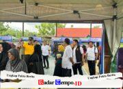 Wujud Sinergi Polres Ngawi dengan Pemkab Beri Pendampingan Operasi Pasar Murah