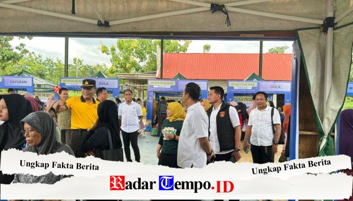 Wujud Sinergi Polres Ngawi dengan Pemkab Beri Pendampingan Operasi Pasar Murah