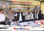 Polres Bondowoso Ungkap Curanmor Amankan 3 Tersangka dan 11 Unit Motor