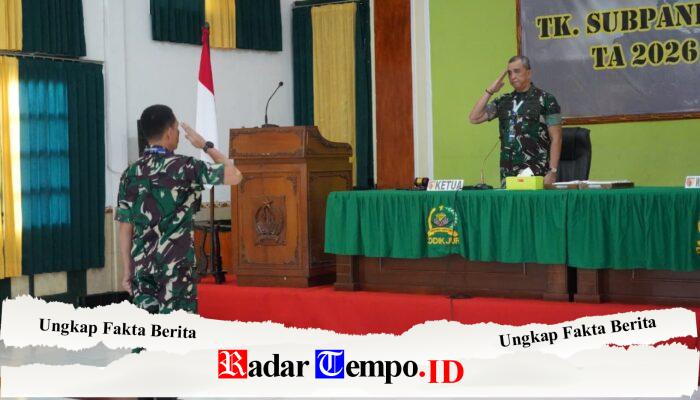 Kodam V/Brawijaya Gelar Sidang Pemilihan Calon Bintara PK Gelombang I TA 2026 dengan Transparan