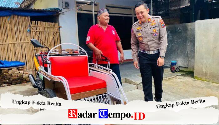 Korban Tabrak Lari, Satlantas Polres Tulungagung Hadiahkan Bentor Agar Hartoyo Bisa Cari Nafkah Lagi