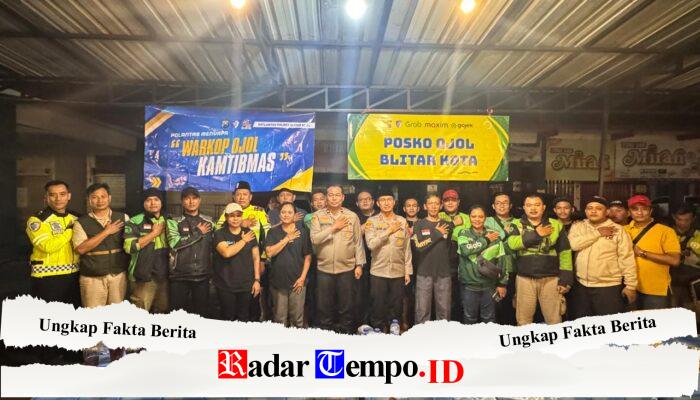 Polres Blitar Kota Gelar Sahur Bersama Komunitas Ojol