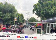 Patroli Ngabuburit, Samapta Polres Kediri Kota Jaga Keamanan di Jalan Jaksa Agung Suprapto