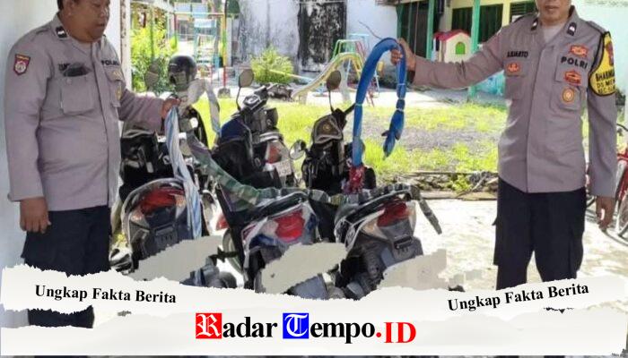 Polsek Sukodadi Bubarkan Rencana Perang Sarung di Sumberaji, Tiga Sepeda Motor dan Sarung Berisi Kabel Diamankan