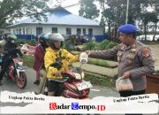 Bentuk Kepedulian Polri, Satpolairud Polres Pulang Pisau Bagikan Takjil Gratis ke Pengguna Jalan