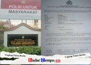“SDM” Penyidik APH Polsek Kenjeran, Patut Dipertanyak!!!, LP Jalan di Tempat Mbulet AE