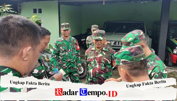 Giat Apel Pagi, Danramil 0830-12 Kenjeran Pengecekan SIM TNI dan SIM Umum Anggota