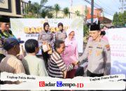 Bagi Keceriaan Ramadan, Kapolres Kediri Kota dan Bhayangkari Tebar Takjil untuk Ojol dan Pengguna Jalan