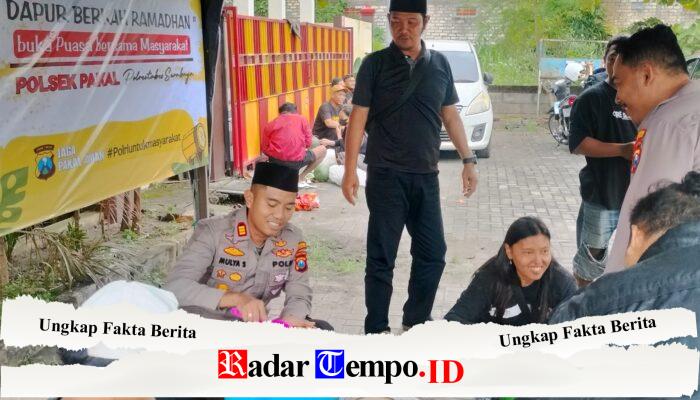 Dapur Berkah Ramadan Polsek Pakal: 600 Porsi Buka Puasa untuk Warga di Surabaya