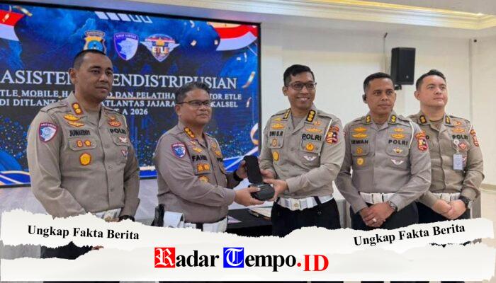Korlantas Polri Perkuat Digitalisasi Penegakan Hukum Lalu Lintas Dengan ETLE Mobile Handheld di Polda Kalsel