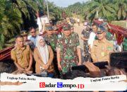 Sinergi TNI – PTPN IV PalmCo Bangun Jembatan Bailey, Akses 3 Desa Langkat Pulih