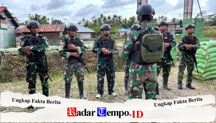 Satgas Pamtas Yonif 401/Alg Berikan Edukasi dan Yankes Door to Door di Kampung Jagiro