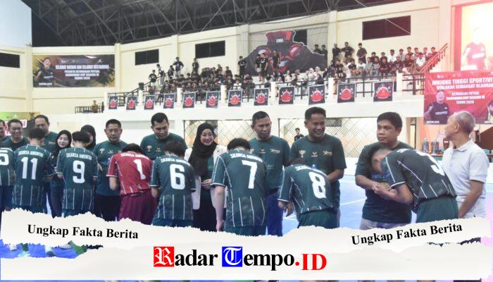 Dandim 1002/HST Hadiri Peresmian GOR Murakata dan Pembukaan Turnamen Futsal Ramadhan Cup Season 6