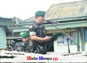 Dandim 1002/HST Pimpin Upacara Pengibaran Bendera Merah Putih