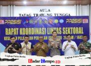 Pasipops Kodim 1008/Tabalong Hadiri Zoom Meeting Rakor Lintas Sektoral Persiapan Operasi Ketupat 2026