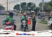 Bulan Suci Ramadhan, Satlantas Bangkalan dan Ojol Sinergi Ciptakan Kamselticarlantas